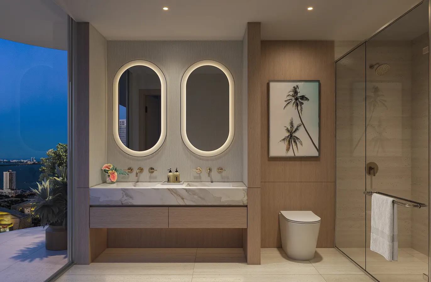 Bathroom — Palm Tree Residences Miami