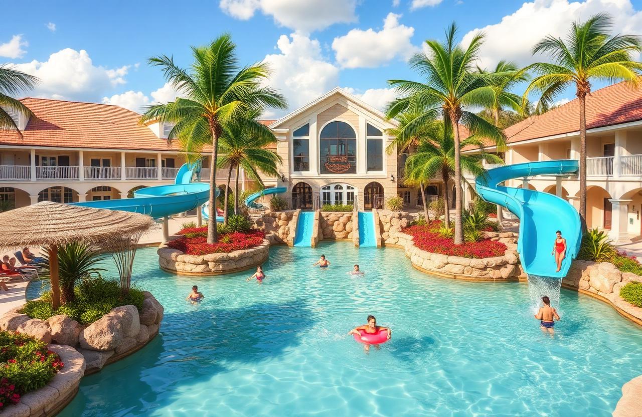 Resort com piscina e lazy river em comunidade perto da Disney